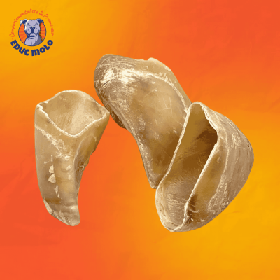 Sabots de veau pour chien – friandise naturelle de mastication longue durée, idéale pour occuper et apaiser les chiens.